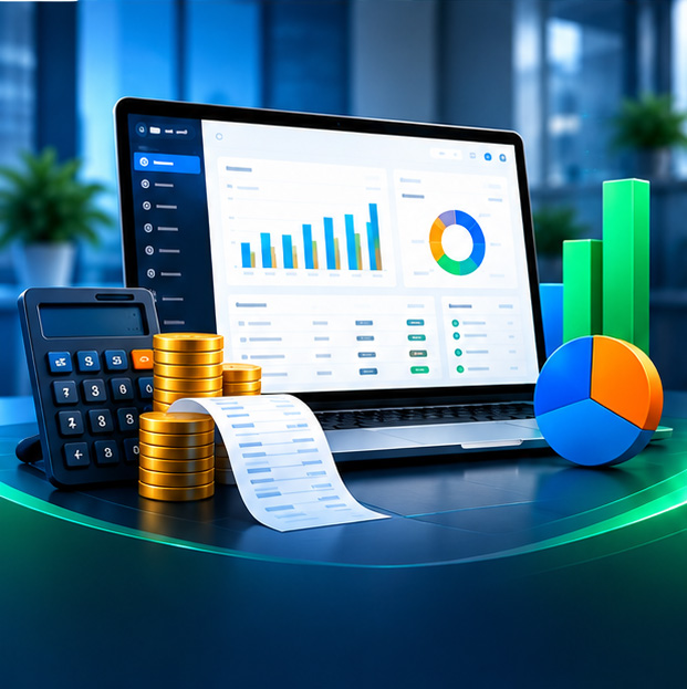 الحسابات والمصروفات في نظام ERP